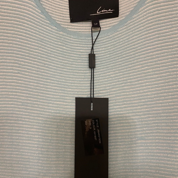 Line Bodycon Blue Dress - Picture 3 of 4